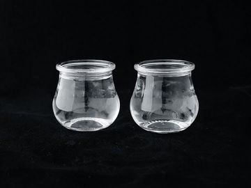 طباعة مخصصة زجاجات المشروبات الزجاجية الشفافة المتجمدة 110 مل مع غطاء PP
