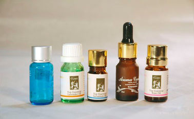 زجاجات زجاجية من الزيت العطري المصغر باللون الأزرق 5 مل -10 مل مع مخفض فتحة WT وغطاء
